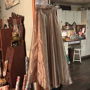 Long Gold tulle skirt